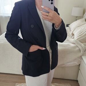 Express tailored jacket blazer navy